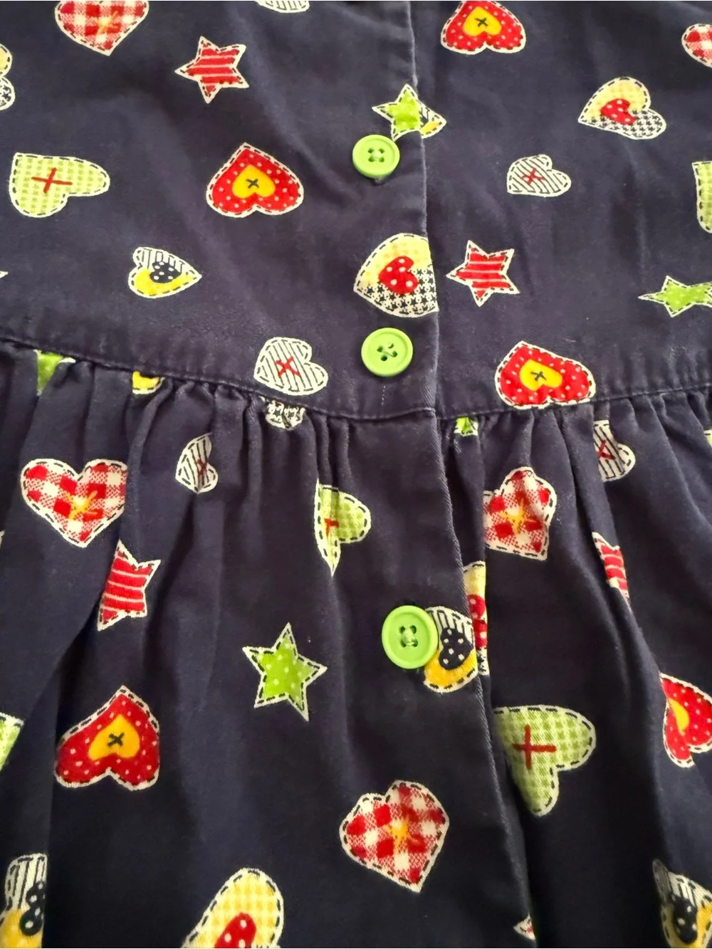 Vintage Rainbow Tag Gymboree Cape COD 1997 line Navy button-up (4t-5t) Dress
